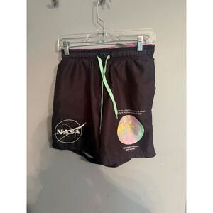 Hyper space NASA black board shorts men's size Small